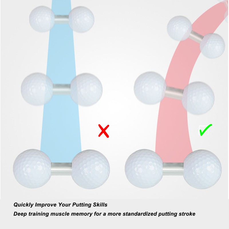 Golf Putting Accuracy Trainer Ball Plastic Fiber Golf Straight Line