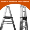 Homakover 1680D Black Ladder Organizer, Portable Tool Bag for Telescoping