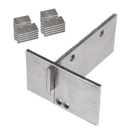 10 x Conservatory Roof End Plate Aluminium Stop Slipped Polycarbonate & Glass Panels