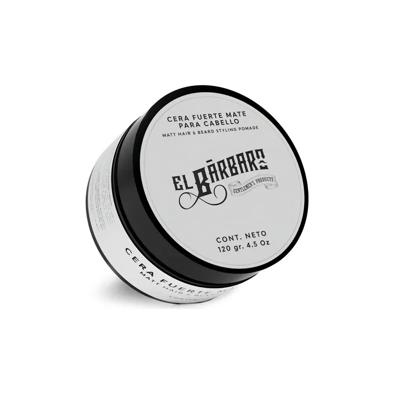 Cera Mate Para Cabello El Bárbaro 120g Con Aceite de