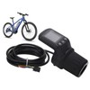 Electric Bike Meter Kit ABS LCD Display Panel Half Handle