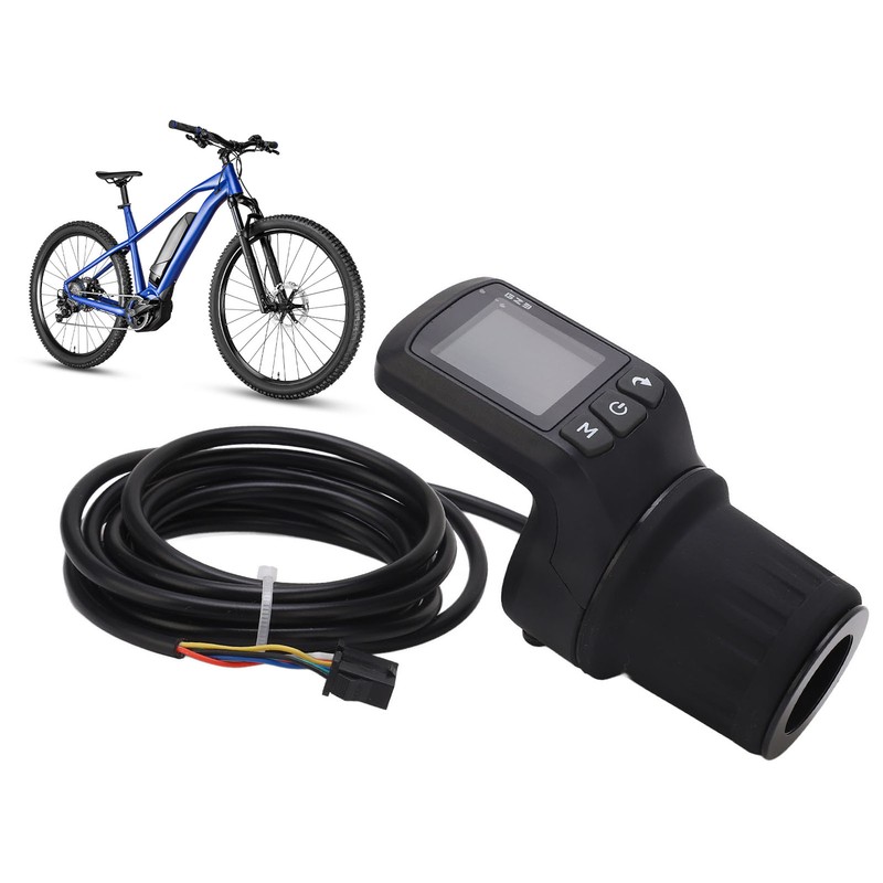 Electric Bike Meter Kit ABS LCD Display Panel Half Handle
