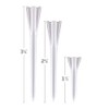 IZZO Golf Plastic Golf Tees, 1.5 Inch, White (Pack of