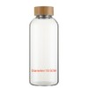 sunkey Sports Borosilicate Glass Water Bottle Wide Mouth 48 Oz