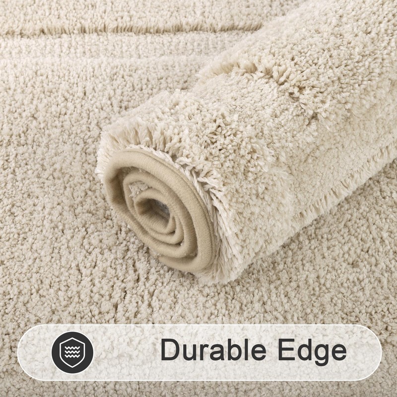 SHACOS Super Soft Small Bathroom Rugs 16x24 inch Microfiber Bath