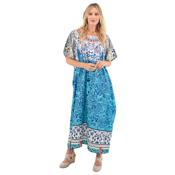 Miss Lavish London Women's Kaftan Dress – Plus Size Kaftan