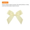 MECCANIXITY 50Pcs Mini Ribbon Bow 2.5" Mini Fabric Satin Ribbon