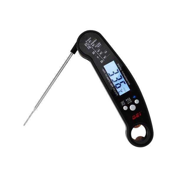Waterproof Digital Instant Read Meat Thermometer with Folding Probe Backlight