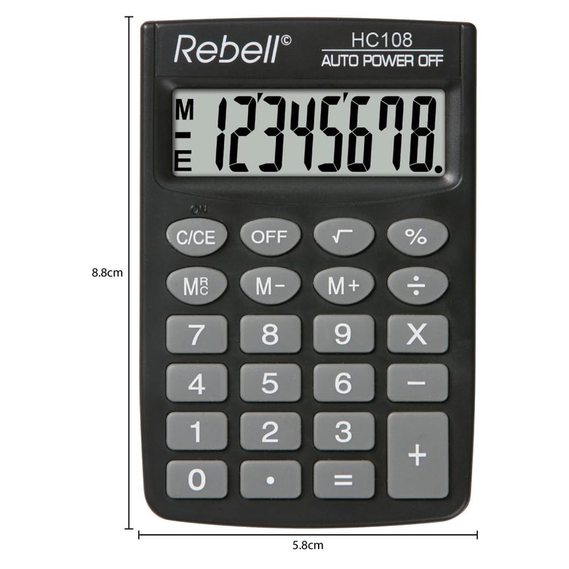 Rebell RE-HC108 BXPocket Calculator