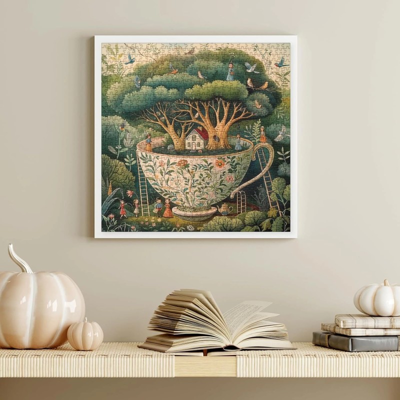 Brand: Larkipuzz Beautiful Tea Cup Tree Puzzles for Adults 1000
