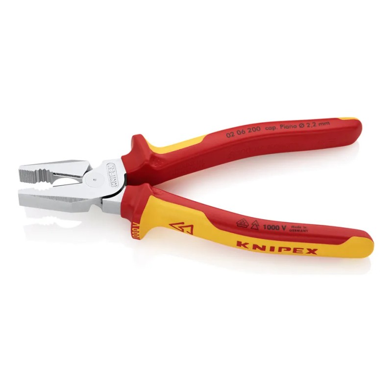 Pinza Aislada Univ. De Alta Palanca 8'' Knipex 02 06