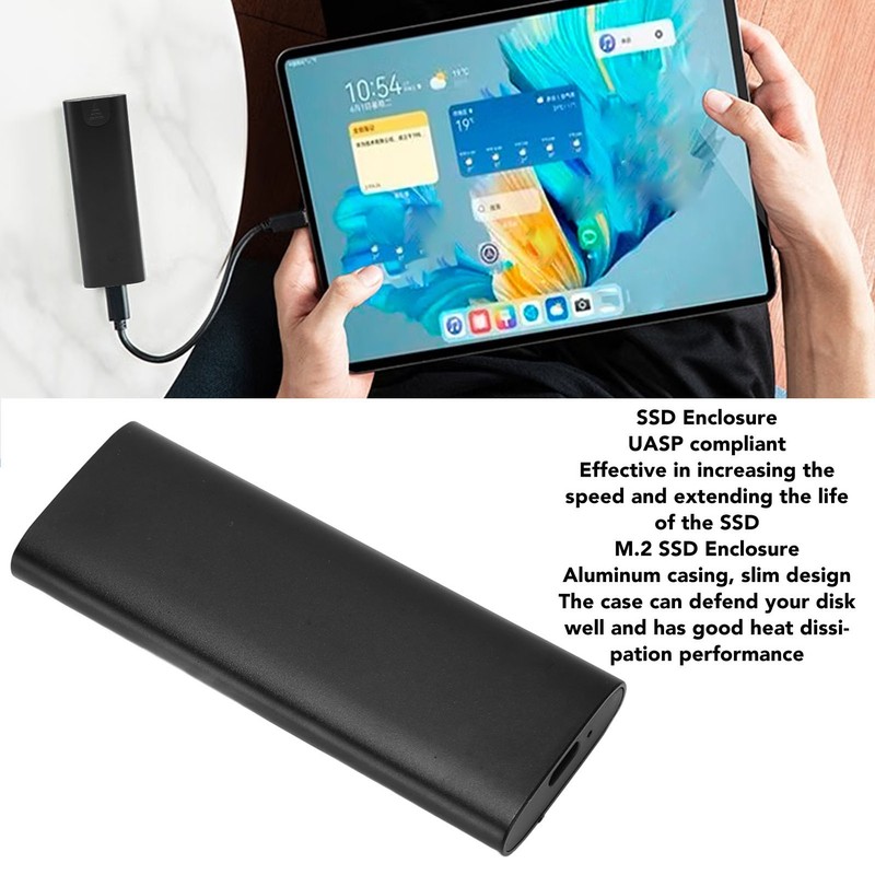 M.2 NVMe PCIe SSD Enclosure Support USB3.2 Gen2 10Gbps UASP