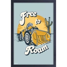 toy trucks TONKA- FREE TO ROAM 13x19 FRAMED GELCOAT POSTER
