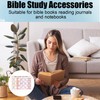 75 Pcs Laminated Bible Tabs for Women Foldable Large Print