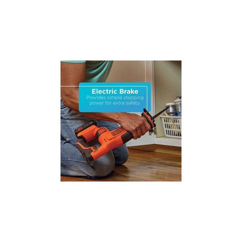 BLACK+DECKER 20V MAX* Cordless Reciprocating Saw Kit (BDCR20C)