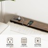 Aduanbang 5.9" Console Table with Outlet – Narrow Sofa Table,