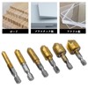 Bestgle Countersunk Bit, Drill Bit, Hexagonal Shaft, Countersunk Bit, 6