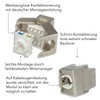 AIXONTEC Mini Cat.6A Keystone Jack RJ45 Module Socket 500 MHz