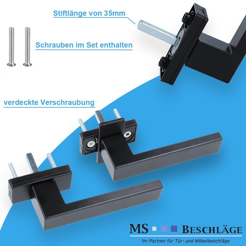 MS Beschläge Designer Window Handle Exclusive Design 45° Grid Window