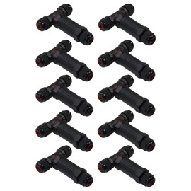 ChiliTec Cable Connector Y Adapter Waterproof Cable Sleeve IP68 Connector for Outdoor Use e.g. for Underground Cable Pool Garden Light Pump for Cable Diameter 8-11 mm Pack of 10