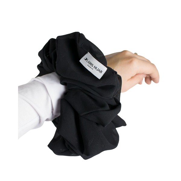 Scrunchie Scrunchie Volume Chiffon Scrunchie XXL Size VH300 (Black)