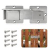 YuPinDiZu Double gate Latch with Padlock Holes, gate Latch for