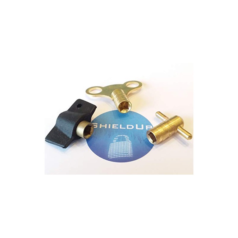 ShieldUp Radiator Valve Bleed Keys | Pack of 3 Different