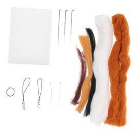 LIFKOME 2 Sets DIY Needle Felting Kit for Cat Lovers Unfinished Wool Material for Craft Projects Complete with Tools for Beginners and Parent Activities