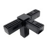 Design61 5 x T-piece connector for square pipes with outlet