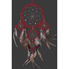 GURU SHOP Dream Catcher with Semi-Precious Stones - Red Diameter