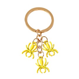 OTETTS Spider Keychain Gifts Bag Charms Cute Keychain Handbags Pendant Purse Accessories Keyring Aesthetic Gift for Friend, Yellow, Medium