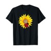 Leopard Sunflower With Ladybug T-Shirt