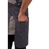 Chef Works mens Largo Bib Aprons, Charcoal, 30.7 L x