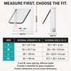 Cat Door with Clear Swing Flap & Brush Seal, 4-Way