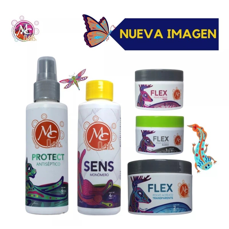 Mc Nails Kit Mc Nails. Uñas Acrílicas + Lámpara+ Regalo.