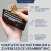 VON HEESEN Genuine Leather RFID Card Holder Made of Nappa