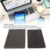 Keyboard Leather Case Set Portable Slim Wireless Keyboard Case with