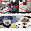 Vila Coffee Filter, Fine Mesh Coffee Maker, Stainless Steel Pour
