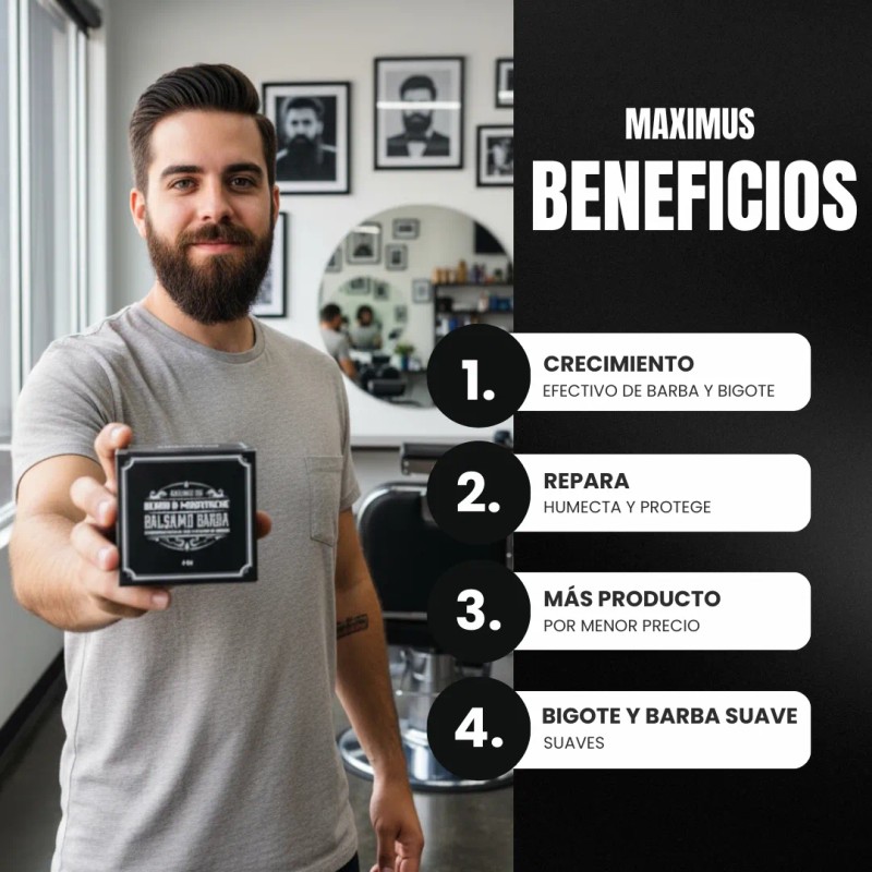 Kit Unidades Balsamo Crecer Barba Cítrica