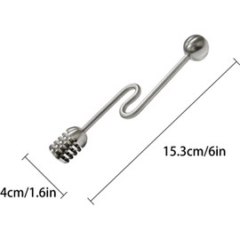 Honey Dipper - Spiral Syrup Server Honey Dripper Stirrers