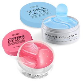 Enaskin Naturals Under Eye Patches for Dark Circles: 30 Pairs Retinol Collagen Eye Gels Mask - Reduce Wrinkles Puffy & Bags - Skin Treatment Pads - Anti Aging Moisturizer For Women Skin Care Comfort - Color: Blue