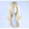 Blonde Princess Wavy Wig Long Thick Hair Side Bangs Cosplay