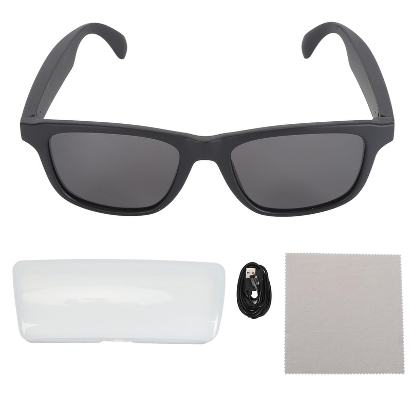 Gafas Inteligentes para Hombres, Bluetooth V5.3 Gafas Inteligentes UV400 Control