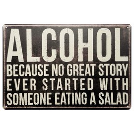 Metal Wall Decor, Garden Sign, Gift Street Sign – Alcohol Bar Signs Vintage Metal Wall Art for Pub, Bar, Game Room, Funny Retro Style 8x12