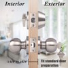 Probrico Keyed Alike Entry Knob and Deadbolt Set Single Cylinder