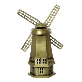 ZOVIE Metal Netherlandish Windmills Statue Home Decoration Make of Pure Copper (Netherlandish Windmills)