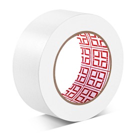 Amanbo Duct Tape White Heavy Duty - 2 in 30 Yds Waterproof No Residue Strong Adhesive Duct Tape Tearable for Indoor Outdoor Use,Multi Purpose Home Repair