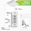 Homewerks 7150-11 Bathroom Fan LCD Control Switch with Fan Timer