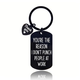 Funny Gifts for Coworker Chritsmas Gifts for Coworkers Boss Thank You Appreciation Gifts for Employee Friend Goodbye Birthday Gifts for Co Worker Appreciation Keychain Gifts for Co Worker Gag Gifts