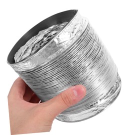 LALAFINA Flexible Aluminum Foil Vent Hose for Home Kitchen Bathroom Lightweight Durable Chimney Flue Easy to Install Replace for Ventilation Systems